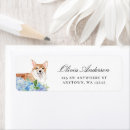 Recherche de corgi étiquettes adresse retour Mignon