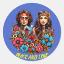 Recherche de années 1960 autocollants Hippie