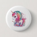 Recherche de licorne colorée badges Magique