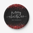 Recherche de rouge et noir assiettes en papier Élégant