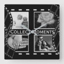 Recherche de blanc et noir horloges Collage de photos