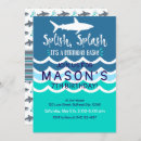 Recherche de shark party invitations Garçons