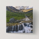 Recherche de montagne de cascade badges Pittoresque