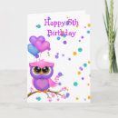 Recherche de hiboux anniversaire cartes Pour elle