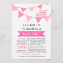 Recherche de hibou rose invitations C'est une fille
