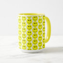 Recherche de visage souriant jaune tasses Bonheur