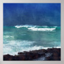 Recherche de tempête mer posters Bleu