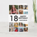 Recherche de 18 ans verticales anniversaire cartes Collage photo