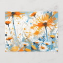 Recherche de fleurs sauvages orange cartes postales Botanique