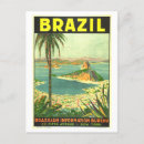 Recherche de affiche de voyage du brésil cartes postales Vintage