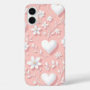 Recherche de de fleur de coeur iphone coques Blanc