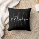 Recherche de noir blanc moderne coussins Élégant