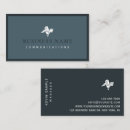 Recherche de communication cartes visite Bleu