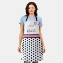 Recherche de point de polka tabliers Rose