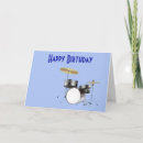 Recherche de batteur joyeux anniversaire cartes invitations Instrument