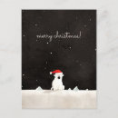 Recherche de nuit polaire cartes postales Blanc