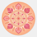 Recherche de illustration de mandala autocollants Rond