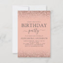 Recherche de pink anniversaire invitations Rose pâle