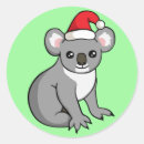 Recherche de koala noël autocollants Dessin
