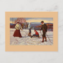 Recherche de luge cartes postales Hiver