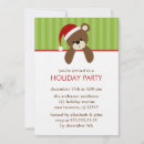 Recherche de ours de noël invitations Mignon