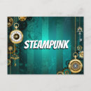 Recherche de clé antique cartes postales Steampunk