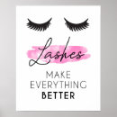 Recherche de cils posters Extensions de cils