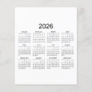 Recherche de calendrier prospectus Minimaliste