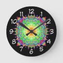 Recherche de mandala coloré horloges Psychédélique