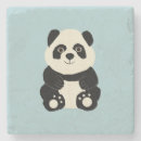 Recherche de panda dessous de verres Noir et blanc