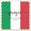 Recherche de drapeau italien dessous de verres Élégant