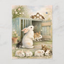 Recherche de lapin vintage cartes postales Pour enfants