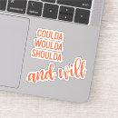 Recherche de regret autocollants Typographie