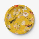 Recherche de fleurs tropicales assiettes en papier Oiseau coloré