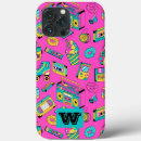 Recherche de motif des années 80 iphone coques Coloré