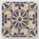 Recherche de motif mexicain dessous de verres Bleu