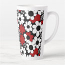 Recherche de motif rouge tasses Floral