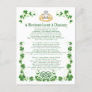 Recherche de bénédiction irlandaise cartes postales Shamrock