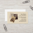 Recherche de généalogiste cartes visite Famille