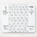 Recherche de signe main tapis souris Sourd