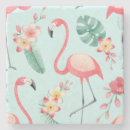 Recherche de fleurs tropicales dessous de verres Flamingo