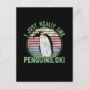 Recherche de amour pingouin cartes postales Oiseau