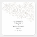 Recherche de fleur romantique autocollants Élégant