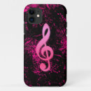 Recherche de symboles de musique iphone coques Noir