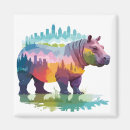 Recherche de hippopotame magnets Nature