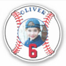 Recherche de baseball ball autocollants Fête d'anniversaire