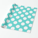 Recherche de point de polka blanc papier cadeau Turquoise
