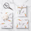 Recherche de lièvre papier cadeau Orange