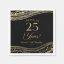 Recherche de anniversaire 25 ans serviettes Fête d'anniversaire