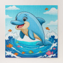 Recherche de dessin de dauphin puzzles Eau